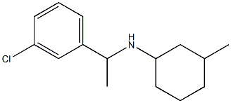 N-[1-(3-chlorophenyl)ethyl]-3-methylcyclohexan-1-amine Struktur