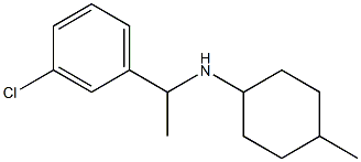 N-[1-(3-chlorophenyl)ethyl]-4-methylcyclohexan-1-amine Struktur