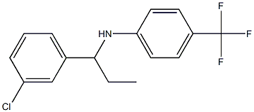 N-[1-(3-chlorophenyl)propyl]-4-(trifluoromethyl)aniline Struktur