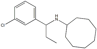 N-[1-(3-chlorophenyl)propyl]cyclooctanamine Struktur