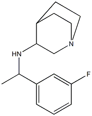 N-[1-(3-fluorophenyl)ethyl]-1-azabicyclo[2.2.2]octan-3-amine Struktur