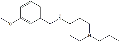 N-[1-(3-methoxyphenyl)ethyl]-1-propylpiperidin-4-amine Struktur