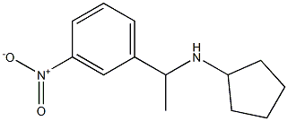 N-[1-(3-nitrophenyl)ethyl]cyclopentanamine Struktur