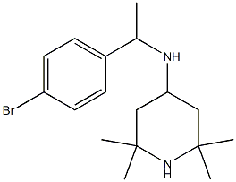 N-[1-(4-bromophenyl)ethyl]-2,2,6,6-tetramethylpiperidin-4-amine Struktur