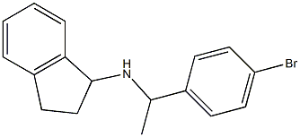 N-[1-(4-bromophenyl)ethyl]-2,3-dihydro-1H-inden-1-amine Struktur