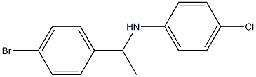 N-[1-(4-bromophenyl)ethyl]-4-chloroaniline Struktur