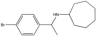 N-[1-(4-bromophenyl)ethyl]cycloheptanamine Struktur