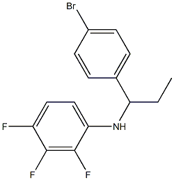 N-[1-(4-bromophenyl)propyl]-2,3,4-trifluoroaniline Struktur