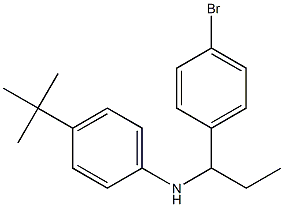 N-[1-(4-bromophenyl)propyl]-4-tert-butylaniline Struktur