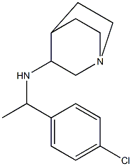 N-[1-(4-chlorophenyl)ethyl]-1-azabicyclo[2.2.2]octan-3-amine Struktur