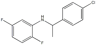 N-[1-(4-chlorophenyl)ethyl]-2,5-difluoroaniline Struktur