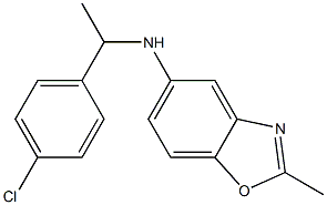 N-[1-(4-chlorophenyl)ethyl]-2-methyl-1,3-benzoxazol-5-amine Struktur