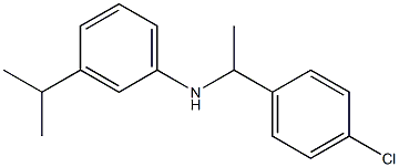 N-[1-(4-chlorophenyl)ethyl]-3-(propan-2-yl)aniline Struktur