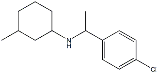 N-[1-(4-chlorophenyl)ethyl]-3-methylcyclohexan-1-amine Struktur