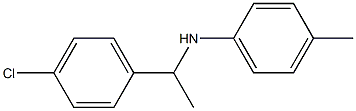 N-[1-(4-chlorophenyl)ethyl]-4-methylaniline Struktur