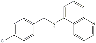 N-[1-(4-chlorophenyl)ethyl]quinolin-5-amine Struktur