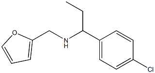 N-[1-(4-chlorophenyl)propyl]-N-(2-furylmethyl)amine Struktur