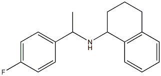 N-[1-(4-fluorophenyl)ethyl]-1,2,3,4-tetrahydronaphthalen-1-amine Struktur