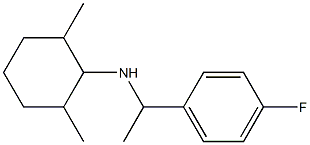 N-[1-(4-fluorophenyl)ethyl]-2,6-dimethylcyclohexan-1-amine Struktur