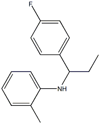 N-[1-(4-fluorophenyl)propyl]-2-methylaniline Struktur