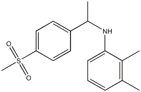 N-[1-(4-methanesulfonylphenyl)ethyl]-2,3-dimethylaniline Struktur