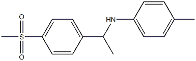 N-[1-(4-methanesulfonylphenyl)ethyl]-4-methylaniline Struktur