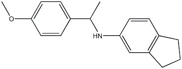 N-[1-(4-methoxyphenyl)ethyl]-2,3-dihydro-1H-inden-5-amine Struktur