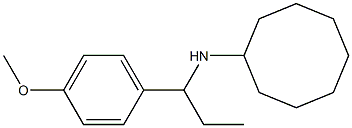 N-[1-(4-methoxyphenyl)propyl]cyclooctanamine Struktur