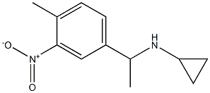 N-[1-(4-methyl-3-nitrophenyl)ethyl]cyclopropanamine Struktur