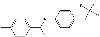 N-[1-(4-methylphenyl)ethyl]-4-(trifluoromethoxy)aniline Struktur