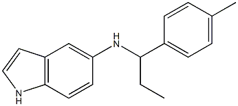 N-[1-(4-methylphenyl)propyl]-1H-indol-5-amine Struktur