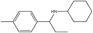 N-[1-(4-methylphenyl)propyl]cyclohexanamine Struktur