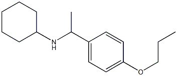 N-[1-(4-propoxyphenyl)ethyl]cyclohexanamine Struktur