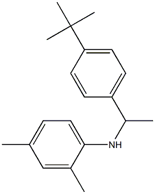 N-[1-(4-tert-butylphenyl)ethyl]-2,4-dimethylaniline Struktur