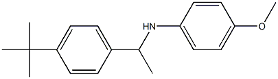 N-[1-(4-tert-butylphenyl)ethyl]-4-methoxyaniline Struktur