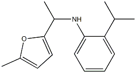 N-[1-(5-methylfuran-2-yl)ethyl]-2-(propan-2-yl)aniline Struktur