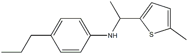 N-[1-(5-methylthiophen-2-yl)ethyl]-4-propylaniline Struktur