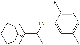 N-[1-(adamantan-1-yl)ethyl]-2-fluoro-5-methylaniline Struktur