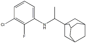 N-[1-(adamantan-1-yl)ethyl]-3-chloro-2-fluoroaniline Struktur