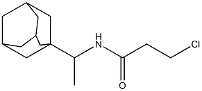 N-[1-(adamantan-1-yl)ethyl]-3-chloropropanamide Struktur