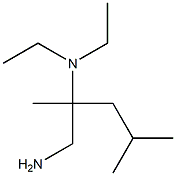 N-[1-(aminomethyl)-1,3-dimethylbutyl]-N,N-diethylamine Struktur