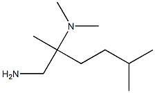 N-[1-(aminomethyl)-1,4-dimethylpentyl]-N,N-dimethylamine Struktur