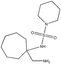 N-[1-(aminomethyl)cycloheptyl]piperidine-1-sulfonamide Struktur