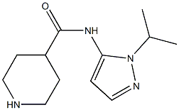 N-[1-(propan-2-yl)-1H-pyrazol-5-yl]piperidine-4-carboxamide Struktur