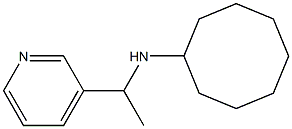 N-[1-(pyridin-3-yl)ethyl]cyclooctanamine Struktur