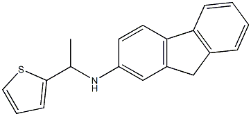 N-[1-(thiophen-2-yl)ethyl]-9H-fluoren-2-amine Struktur