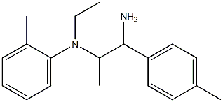 N-[1-amino-1-(4-methylphenyl)propan-2-yl]-N-ethyl-2-methylaniline Struktur