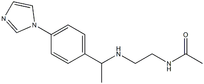 N-[2-({1-[4-(1H-imidazol-1-yl)phenyl]ethyl}amino)ethyl]acetamide Struktur