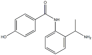 N-[2-(1-aminoethyl)phenyl]-4-hydroxybenzamide Struktur