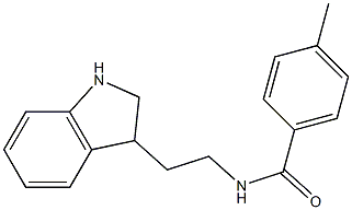 N-[2-(2,3-dihydro-1H-indol-3-yl)ethyl]-4-methylbenzamide Struktur